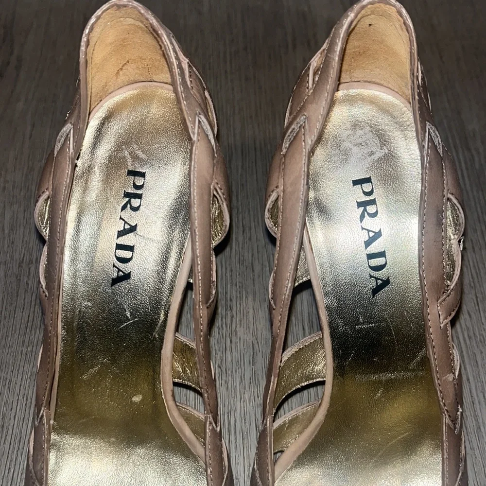 Prada Shoes | Prada Cutout Open Toe Heels | Color